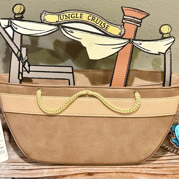 Danielle Nicole Jungle Cruise Crossbody Bag - Tan and Yellow - Picture 2 of 10